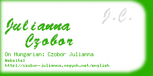 julianna czobor business card